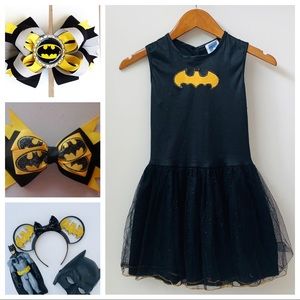 Girls Costume Batman Tutu Dress